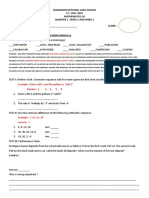 Math 10 q1 Week 1 and 2 Activity Sheets