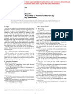 Standard Test Method For Determination of Properties of Polymeric Materials by Means of A Capillary Rheometer