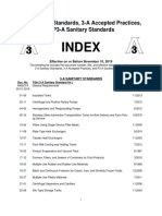Index: 3-A Sanitary Standards, 3-A Accepted Practices, & P3-A Sanitary Standards