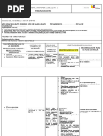 Planificación Primer Parcial Primero Bachillerato