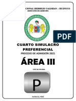 4to Simulacro Admisión Ingenieria 2021 AREA III