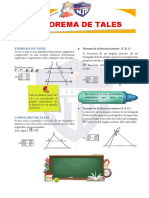 Teorema de Tales para Segundo Grado de Secundaria