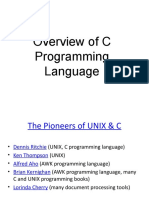 Overview of C Programming Language