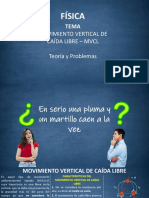 FISICA - Movimiento Vertical Caida Libre MVCL - Teoria y Problemas