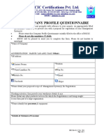 B001 Company Profile Questionnaire Rev 04