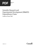 Scientific Research and Experimental Development (SR&ED) Expenditures Claim