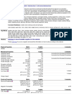 304 Stainless Steel Tecnical Data