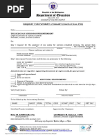 Department of Education: Request For Payment of Salary (Omitted From Psu)