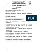 Glosario de Terminos y Contextualizacion Del Area Quirurgica