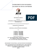 Analysis and Implementation of Sliding Mode Control For DC-DC Buck Converter