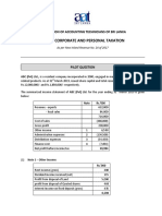 (Aa35) Corporate and Personal Taxation: Association of Accounting Technicians of Sri Lanka