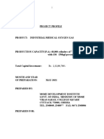 Industrial or Medical Oxygen Gas