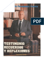 Testimonio Recuerdos y Reflexiones Raimundo Fernandez Cuesta