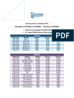 Lista de Precios Noviembre 2021