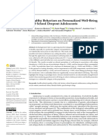 Children: The Impact of Unhealthy Behaviors On Personalized Well-Being Index in A Sample of School Dropout Adolescents