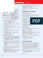 Grammar Summary Unit 1