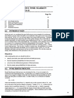 Unit 6 Continuous Time Markov Processes-I1: Structure