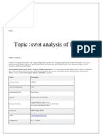 Swot Analysis of Loreal