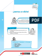 Leemos Un Afiche! TERCER GRADO MATERIALES O RECURSOS A UTILIZAR UNIDAD 3 SESIÓN 13. Antes de La Sesión