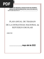 Propuesta de Plan de La Estrat. Refuerzo-Escolar 2022.