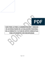 Borrador Guia de La Evaluacion Funcional y de Conducta