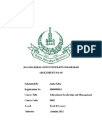 Allama Iqbal Open University Islamabad Assignment No: 02