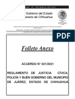 Reglamento de Justicia Civica