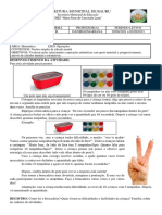 Semana 27 - de 30 de Ag A 03 de Set - Infantil V B - Prof Daniele