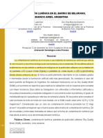 Contaminación Lumínica en El Barrio de Belgrano, Buenos Aires, Argentina