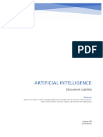 Artificial Intelligence: (Document Subtitle)