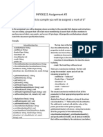 INFO6121 Assignment #3: "If Your Code Fails To Compile You Will Be Assigned A Mark of 0" Instructions