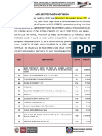 Acta de Prestacion de Precios-Adicional N°01