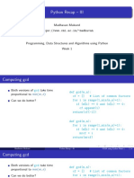 Python Recap - III: Madhavan Mukund