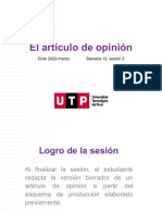 S13. s2 - El Artículo de Opinión - Ejercicio de Transferencia - Versión Borrador