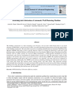 Modelling and Fabrication of Automatic Wall Plastering Machine