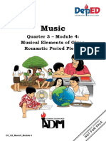 Music 9 Q3 Mod4 Musical Elements of Given Romantic Period Pieces