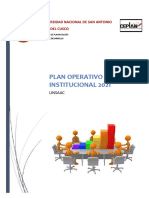 Plan Operativo Institucional 2021-Unsaac