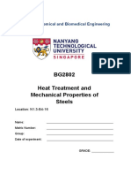 BG2802 Heat Treatment and Mechanical Properties of Steels