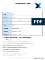 Facility Preventive Maintenance Checklist