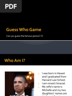 Guess Who Game: Can You Guess The Famous Person?