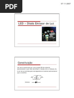 LED - Díodo Emissor de Luz: Constituição