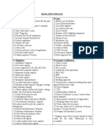 Social Audit Check List