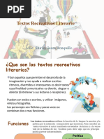 Textos Literarios Recreativos