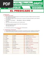 Complemento Agente y Circuntancial para Segundo Grado de Secundaria