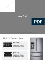 Codigos de Error Refrigeradores Samsung Inverter Modelos FDR-?