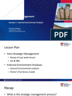 AB3602 Strategic Management: Session 2: External Environment Analysis