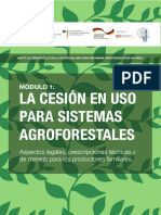 Módulo 1 - La Cesion de Uso para Sistemas Agroforestales