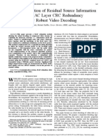 Joint Exploitation of Residual Source Information and MAC Layer CRC Redundancy For Robust Video Decoding