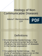 Epidemiology of Non-Communicable Diseases