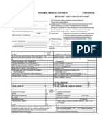 Personal Financial Statement